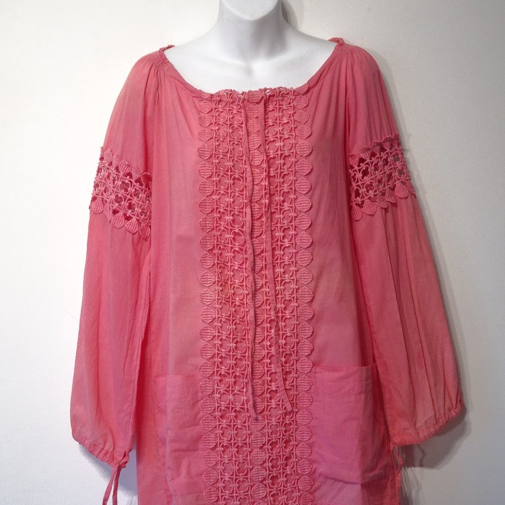 Cindi Gindi Embriodered Bell Sleeve Cover Up Dress